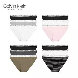 [Calvin Klein][언더웨어] 여성 팬티 3장 세트 속옷 삼각 코튼 비키니 QP1258O (P003703435) 664025