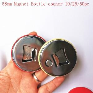 휴대용 냉장고 스티커 자석 병따개 양철 58mm 10 25/50세트