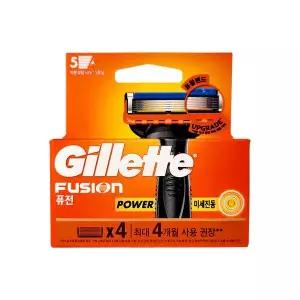 매직크린 질레트 퓨전 파워 미세진동 면도날 4p 536460