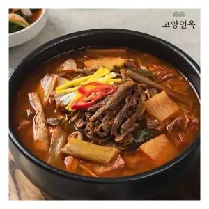 [고양면옥] 한식명장 특허 한우사골 육개장 600g x 4팩, 국내산 대파육개장 소고기 517551