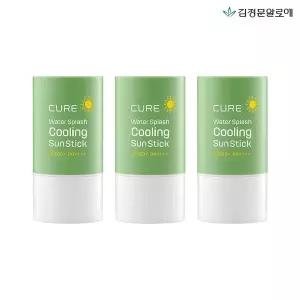 [김정문알로에] 큐어 라센스로에 워터 쿨링 선스틱 23g 3개