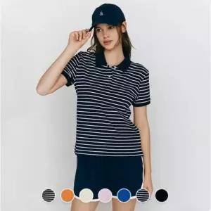 백화점 지오다노 여성 기본 베이직 피케 폴로 반팔 면 티셔츠 315504