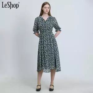 [르샵(LeShop)] 카라 도트 플라워 원피스 (택가격: 229000원)