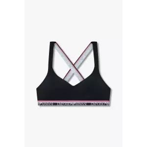 매장정품 EMPORIO ARMANI UNDERWEAR 엠포리오 아르마니 언더웨어 여성 스트라이프 밴딩 크로스 스트랩 브라