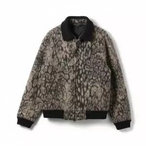 LL Jacket - Wool Poly Leopard Jacquard 25F1D066-RV156-TO004) LL 자켓 - 울 폴리 레오파드 자카드)