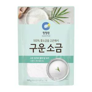 청정원 100 꽃소금을 고온에서 구운소금 500g