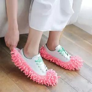 발걸레 Y1O7S1K4 청소 극세사 거실 핑크 슬리퍼