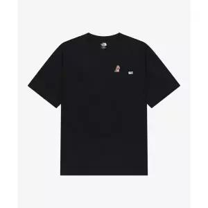 매장정품 노스페이스 THE NORTH FACE NT7US26K 화이트라벨 페이블 포켓 반팔 티 BLACK 712935