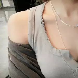 SN1016 여성 포인트 미니바 심플 체인 실버 목걸이 은목걸이 실버 925) 은목걸이 목걸이