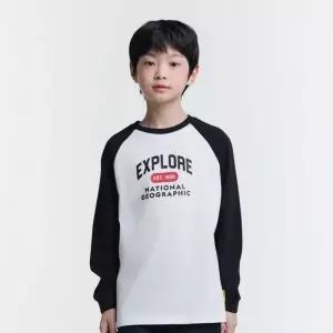 내셔널지오그래픽 키즈 K251UTS920 래글런 긴팔티 CARBONBLACK 508165
