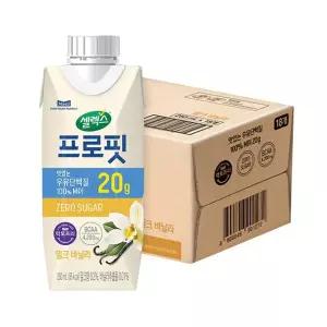 [ETV] 셀렉스 프로핏 완전단백질 밀크 바닐라 드링크 250ml 18입 (1박스)