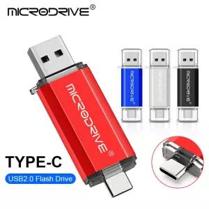 OTG USB 플래시 드라이브 1GB 안드로이드 폰용 펜드라이브 타입 C 메탈 메모리 스틱