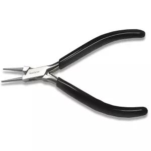 비드스미스 라운드 노즈 플라이어 엑스트라 파인 팁 45인치 4mm 더블 스프링이 있는 PVC 그립 핸들 팔찌