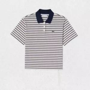 매장정품 라코스테 LACOSTE 여성 멀티스트라이프 럭비 폴로 셔츠 PF800E-56G 166 LSMY 1497245