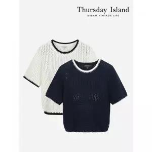 써스데이아일랜드Thursday Island 스카시 하프슬리브 풀오버T242MSW131W2459667