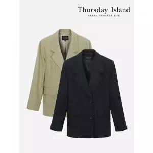 써스데이아일랜드Thursday Island 오버사이즈 투버튼 자켓T242MJK133W2459655