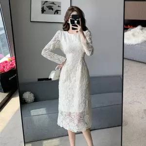 원피스 여성 이너 프렌치 롱스커트 레이스 원픽1