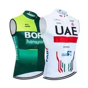 TEA 2025 UAE 사이클링 저지 여름 남성 Boraful Road Bike Vest Ropa Cicliso Pro 라이딩 민소매 자전거