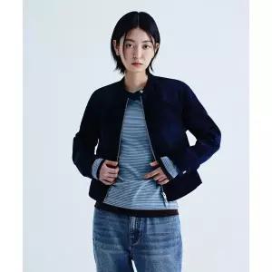 키뮤어 KIIMUIR (우먼) 코듀로이 바이커 자켓_네이비 KBDFWJK001NY 122661