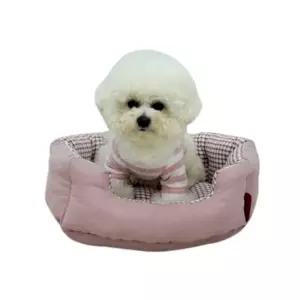 강아지쿠션 강아지 팔각 체크 방석 대형 1P 고양이 소파 침대 고양이쿠션