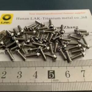 M2.5x4 6 8 10 Gr5 육각형 소켓 콘헤드 UFO 티타늄 나사