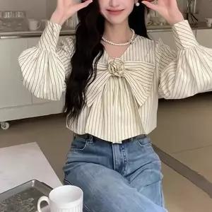 여성블라우스 롱셔츠 여자셔츠코디 블라우스코디 봄