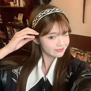 와이드머리띠 헤어밴드 니트머리띠 귀안아픈머리띠 (HSJ-WFFW160)