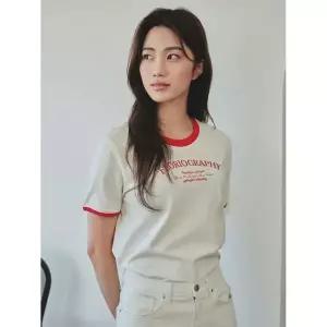 폴햄 POLHAM 여성 20수 코튼 링거 반팔티_PHF2TS2140