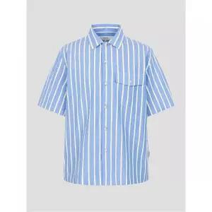 빈폴 BEANPOLE MEN 볼드 스트라이프 반소매 셔츠 블루 BC5465C84P 162269