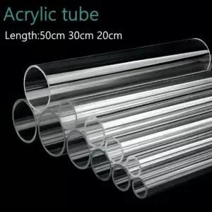 1PC O D 3mm 투명 110mm 정원 공급 아크릴 물고기 물 수족관 ~ 튜브 탱크