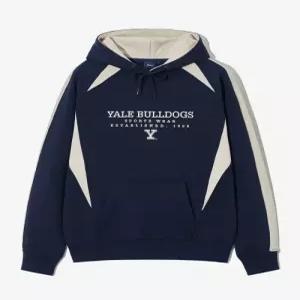 예일 YES1HD303ANA 반집업 집업 BULLDOGS SPORTSWEAR COLOR BLOCK HOODIE NAVY 3772314