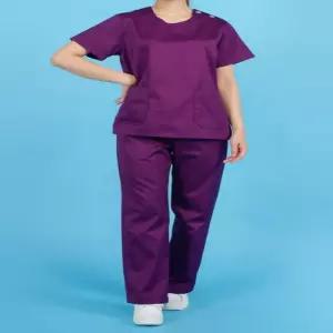 병원 간호사근무복 보라색 특(K23314-4) 물리치료사옷 수술복