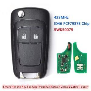 KEYECU 5WK50079 433MHz Opel Vauxha Astra J Corsa E Zafira Tourer ignia Mokka Viva Adam Cascade 2009-