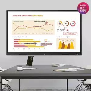LG전자 B2B공식인증점 LG전자칠판 218cm 86인치 86TR3BQ 스마트 디지털 강의 회의 수업 학원 회사 학교 사무실 미러링 신모델