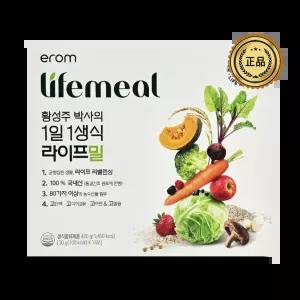 이롬 황성주 박사의 생식 라이프밀 1일1생식 라이프 밀 고단백 고식이섬유 고아연 고칼슘 30g X 14포