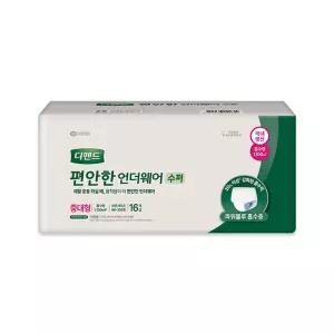 디펜드 편안한언더웨어 수퍼 중대형64매 16매X4팩 성인용기저귀 / 99%냄새억제효과 팬티형 기저귀