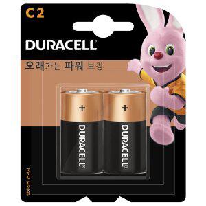 [듀라셀] 알카라인 건전지 C 2입 x 10개 카드형