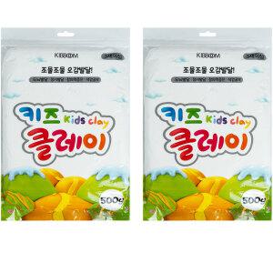 키즈 클레이 2p 500g 흰색