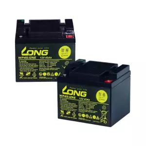 전동휠체어 전동스쿠터 배터리 케어라인 LONG 12V 45Ah 2개 딥사이클 나드리 밧데리