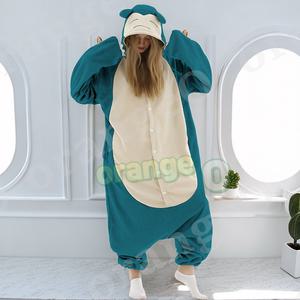 잠만보 잠옷 캐릭터잠남녀공용 동물잠옷 파자마 파티 코스튬 할로윈데이