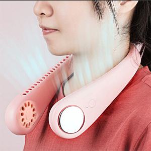 PDO011 날개없는 저소음 강력한 바람 핸즈프리 넥밴드 목걸이 선풍기