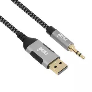 넥시 USB2.0 to 3.5 스테레오 AUX 변환 케이블 5M USB A타입 억스 옥스 사운드