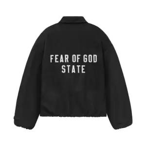[정품 보증] 에센셜 텍스쳐드 나일론 트러커 자켓 블랙 - 24FW Essentials Textured Nylon Trucker Jacket