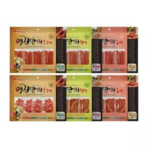 명견만리 400g 강아지간식 대용량 소고기/오리고기/연어