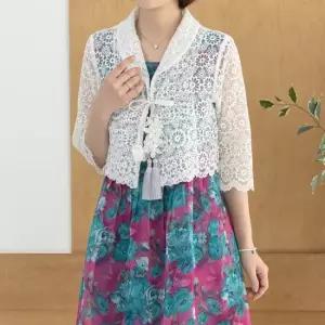 디얼마미 레이스 볼레로 자켓 마담 미시 중년 여성 빅사이즈 40대 50대