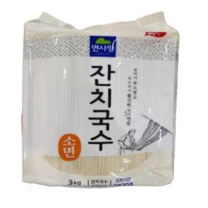 면사랑 잔치국수 소면 3kg 4개 1box