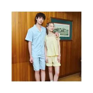 [솔브] 정상 커플잠옷 면 레이온 리플 파자마 세트 남여 단품 SPA2502W SPA2502M A_P393760680