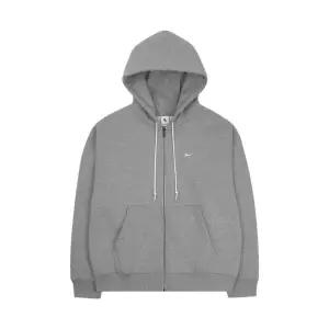 [정품 보증] 나이키 NRG 솔로 스우시 풀 집업 후드 다크 그레이 헤더 - US/EU Nike NRG Solo Swoosh Full Z