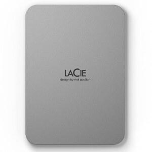 LaCie 모바일 드라이브, 5TB, 외장 하드 드라이브 휴대용 - 문 실버, USB-C 3.2, PC 및 Mac용, 소비자 후 재활용, Adobe 모든 앱 플랜(STLP5000400)