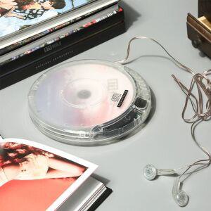 투명 CD플레이어 레트로 복고풍 감성 워크맨 시디 씨디